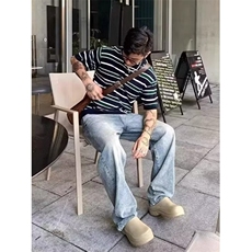 条纹百搭男士百搭休闲短袖t恤男圆领半袖体恤打底衫TZ64，男装T恤，星座1116A（原606A-3）