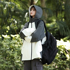 815A-MJ78312-75特春秋装新品拼色户外登山服三防冲锋衣外套女模，男装夹克，星座815A