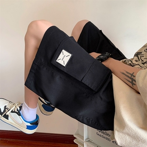 工装短裤男夏季男士休闲裤潮流直筒贴标大口袋A266-TYK2331-P35图片