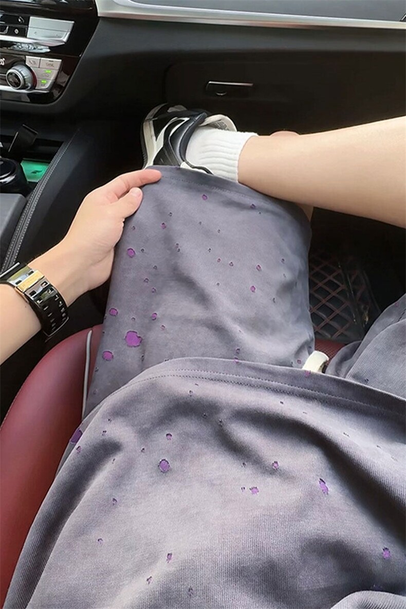 夏季新款美式高街时尚短裤男泼墨运动五分裤DK8646-特价P34,男装休闲裤,电商A007