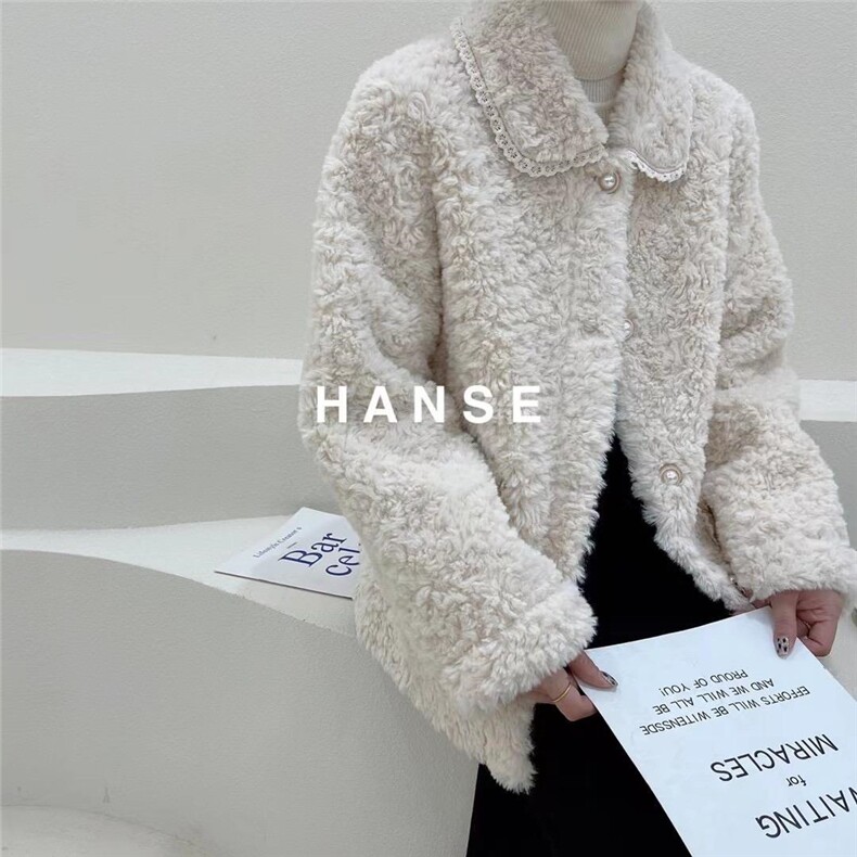 现货冬季韩系皮毛一体外套，其它，雅诺希