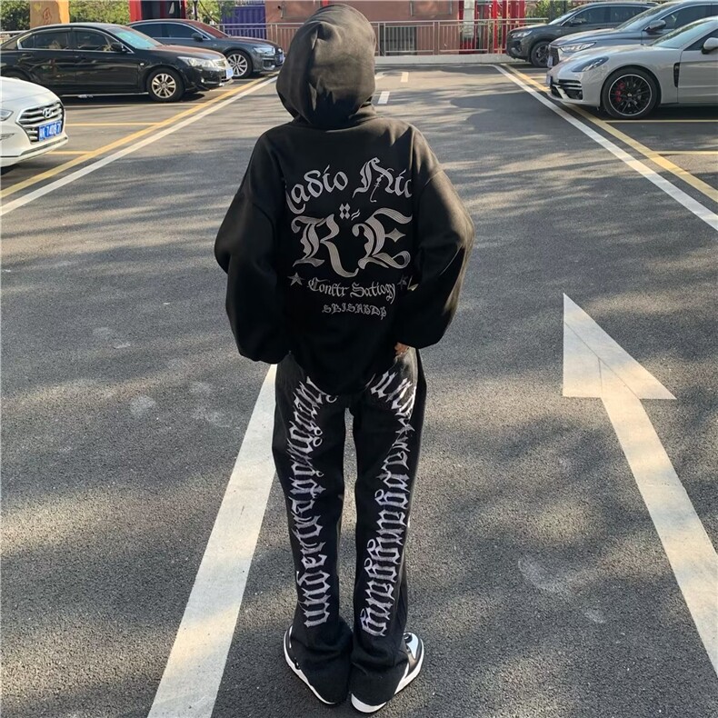 美式牛仔裤男春秋新款休闲刺绣直筒裤NG33P50,男装牛仔裤,星座1116-2