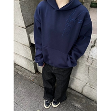 现货自制欧美高街闪电连帽卫衣男女暗黑系cleanfit上衣帽衫，男装卫衣，星座910A