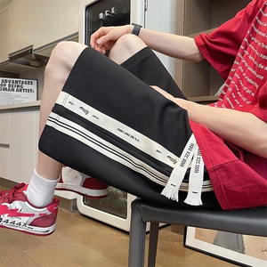 现货不缺货 短裤男撞色休闲裤 休闲宽松五分裤1209-1-DK11-P30图片
