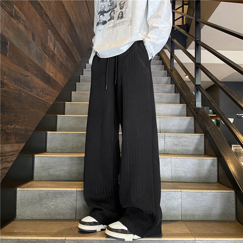 抖音品质美式复古编织条纹潮流百搭休闲裤B315-K25832-特p35控68,男装休闲裤,电商B315