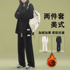 休闲套装重磅条绒 抗皱加绒百搭套装TZ818-常规特批98加绒特批118图片