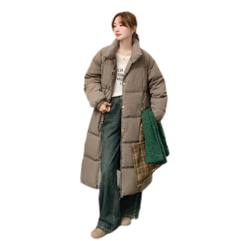 现-货【新款首-发】90%白鸭绒韩版宽松加厚外套1857款-P320-K430,女装羽绒服,浙宝285（原212）