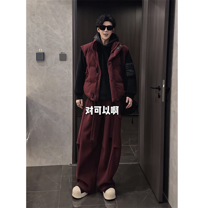 休闲三件套连帽卫衣棉马甲长裤男M359-P98W359-P68K359-P75,女装马甲,电商B267