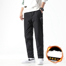 冬季保暖白鸭绒可推卸内胆大码羽绒裤光版纯色A406Y6653P115，男装棉裤，星座309（原A406）