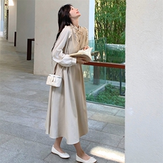 2024春季新款优雅气质长袖连衣裙显瘦修身设计，女装连衣裙，灵力轩