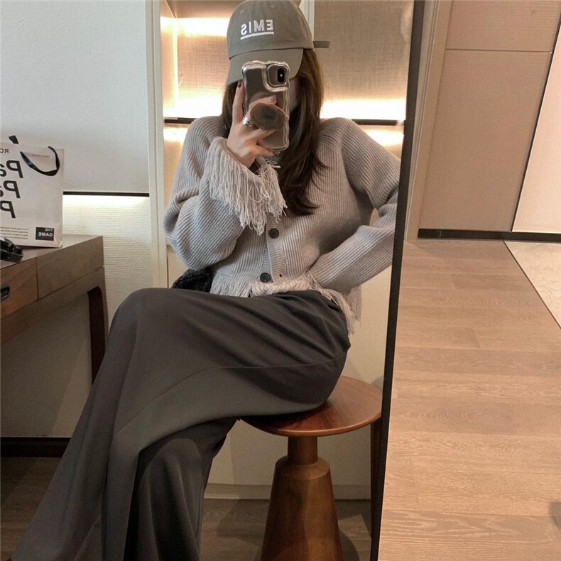 现货秋冬款上新流苏毛衣，女装针织衫/毛衣，XTZ style