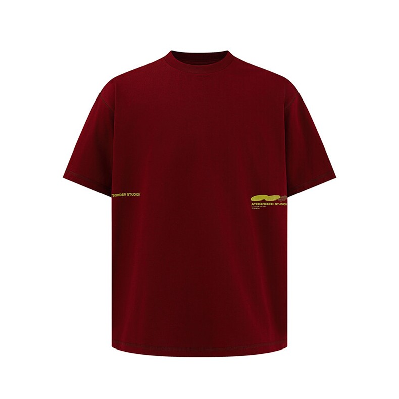 南夏乔装2025夏季新款日系潮流休闲宽松圆领短袖复古中性印花T恤，男装T恤，电商S006（B521）