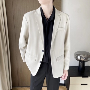 小西装男士外套春秋季轻熟风韩版潮流商务休闲高级感宽松西服Y70图片
