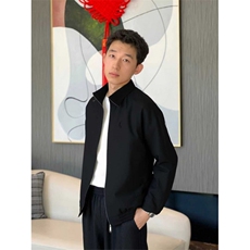 ins慵懒外套男装2025春秋季开衫夹克宽松上衣运动服百搭W6712-P68，男装夹克，星座412-3