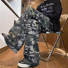 1506A/GB560/P30复古迷彩大口袋拖地裤男女百搭休闲长裤，男装休闲裤，星座1506A
