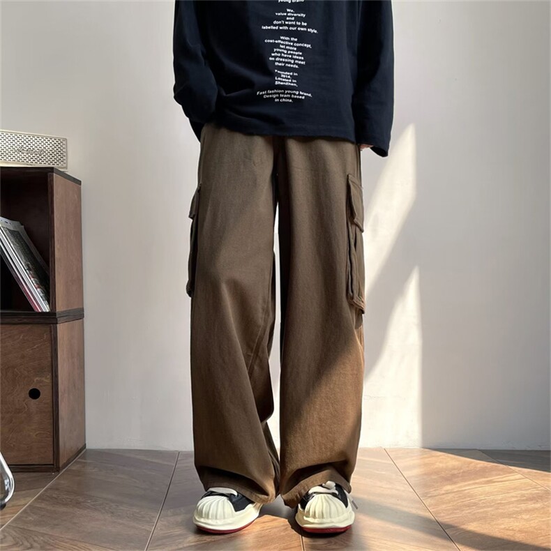 高街美式炸街工装裤男潮牌机能风潮流宽松青年休闲阔腿裤G728-P40,男装休闲裤,星座1008