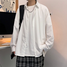 SJ-217-2-CS2415春夏秋季薄款冰丝长袖衬衫男垂感衬衣外套，男装衬衫，星座217-2