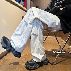 XZ616秋季重磅多口袋双褶垂感扎染水洗脏脏裤TY1045特P40控78，男装休闲裤，星座512A（原616）