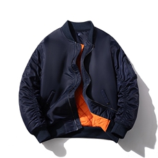 现货4色秋冬带帽情侣外套飞行服外套棉服夹克，男装棉衣，电商A105