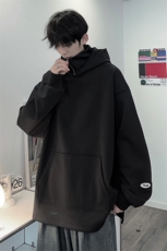 i人社恐半拉链冲锋连帽卫衣男oversize美式高领600g重磅加绒秋季，男装卫衣，星座109