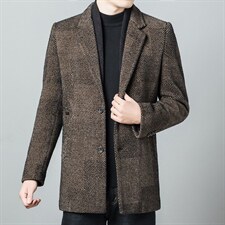 男士中年针织衫时尚潮流新款2023秋冬季商务休闲男装纯色上衣外套，男装针织衫/毛衣，电商B212（原钱塘6029）