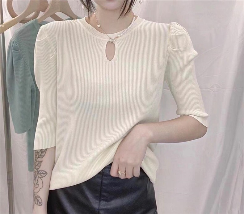 圆领公主袖针织衫，其它，魅力元素