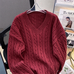 1506-1/MMY501北极绒/P64重磅纯北极绒新年毛衣 红色男女款百搭图片