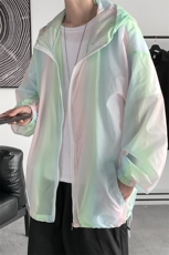 F3050/P38新港风七彩防晒衣男夏季防晒服遮阳运动薄款外套夹克衫，男装夹克，电商A141