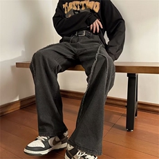 牛仔裤男秋季潮大码休闲裤子高街CT307P42，男装牛仔裤，星座1116-2
