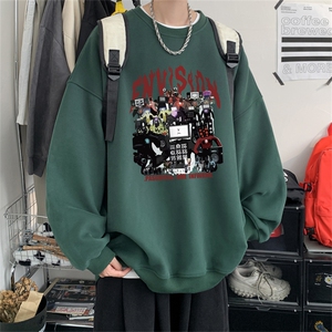 特P25控48 秋冬新款男士圆领卫衣宽松休闲日常百搭上衣WQ2433图片