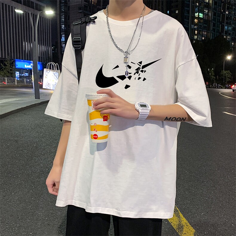 22夏季新款潮流休闲男士百搭印花短袖圆领T恤宽松1210-2-6610-P15图片