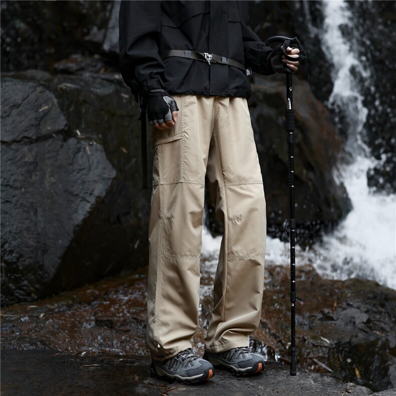 新款秋冬户外三防软壳冲锋裤男机能工装裤宽松直筒裤MK10022P55，男装工装外套，星座1013-5