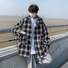 小香风夹克男韩版潮流帅气2023春秋新款ins宽松百搭外套W4741-P53，男装夹克，星座412-2