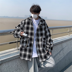 小香风夹克男韩版潮流帅气2023春秋新款ins宽松百搭外套W4741-P53图片