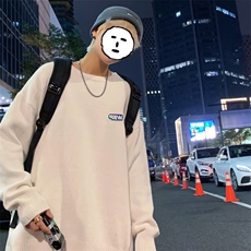 圆领毛衣男港味侧边排扣设计感毛衣M8830P42，男装针织衫/毛衣，星座1116-2