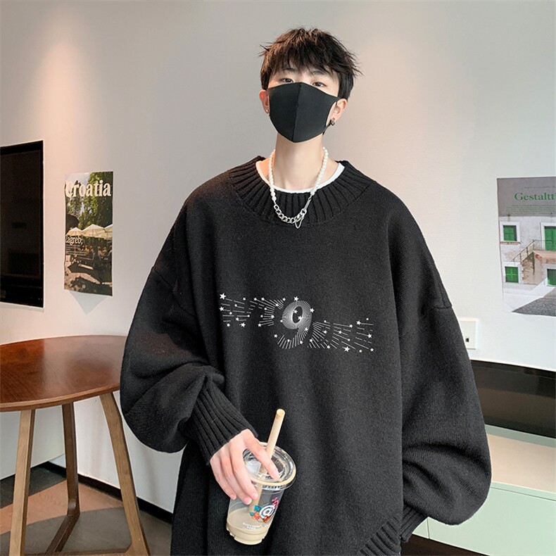 半高领毛衣男大码胖子针织衫毛线衣M18442-P45加绒款-P65,男装针织衫/毛衣,电商A040