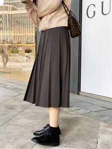 【现货】21秋冬新款百褶半裙特殊褶皱,女装半身裙,