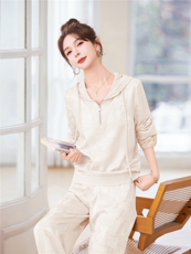 春夏重工气质高级感运动休闲原创设计刺绣新中式复古两件套，女装套装/套裙，梦依杭