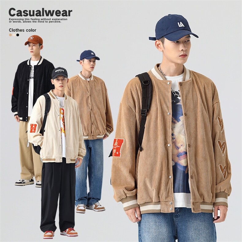 秋季新款无影墙针织外套潮牌棒球服外套WT2407-P85控138,男装夹克,星座717