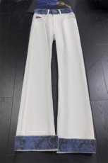 B221美式高街宽松拼接牛仔裤黑色50%棉50%聚酯LK25520-特P45控78，男装牛仔裤，电商B221