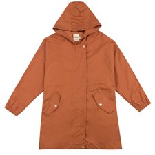 长袖中长款直筒2024年秋季拉链连帽时尚百搭纯色风衣，女装风衣，江忆布依