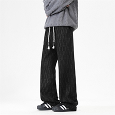 垂感美式百搭直筒宽松有型阔腿休闲裤2310特批2249.9，男装休闲裤，星座718-1