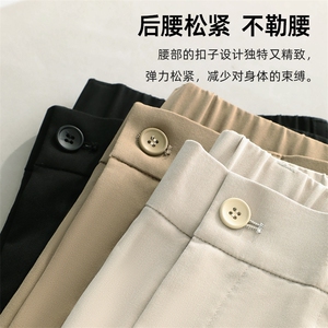 BGW-Y6580夏季男士薄款商务休闲弹力纯色休闲裤免烫透气修身长裤图片