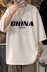Q11001-P30春夏季七分袖t恤男大码五分袖男短袖中袖，男装T恤，电商A040