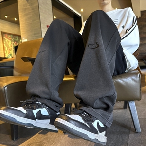 2024秋冬新款潮牌oversize卫裤美式高街休闲运动裤子男 K7578-P40图片