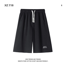 华棉运动短裤夏季美式潮牌休闲五分裤宽松休闲XD1713特批35，男装休闲裤，星座718