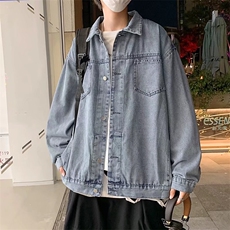 港风宽松夹克青少年翻领长袖W008P55，男装夹克，星座1116-2