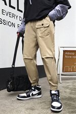秋ins风直筒裤男情侣束脚休闲裤多袋宽松工装裤923/P55（65），男装休闲裤，星座1506-1