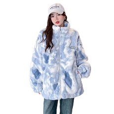 美式棉服女潮牌冬季新款高级感加绒加厚羊羔毛棉衣棉袄C495-P110，男装棉衣，星座911-2(原星座613-2）