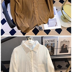 春季新款衬衫男士韩版潮流休闲上衣褶皱肌理感微宽松衬衣C692/P42，男装衬衫，星座506B